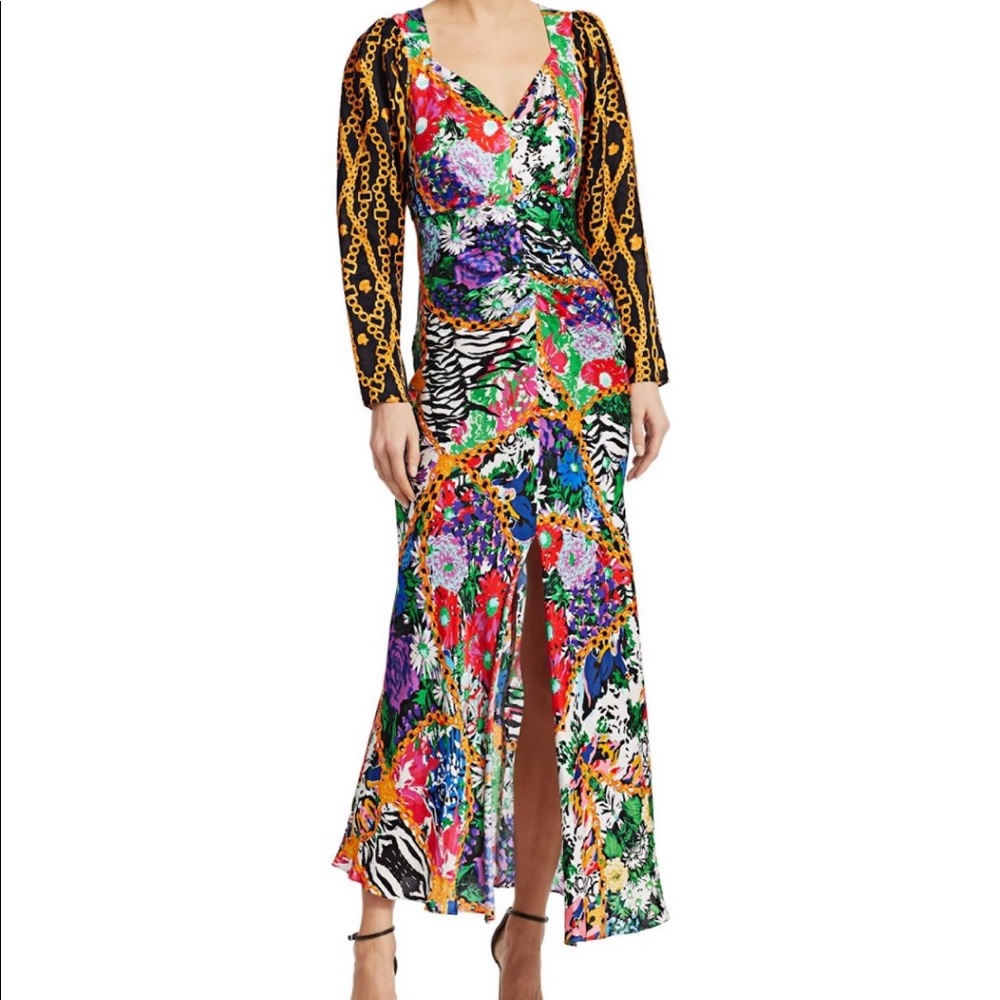 Rixo Madonna printed maxi dress NWT S